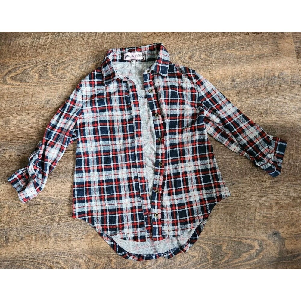 Juniors XS Knit Button Up Shirt (Not Flannel)